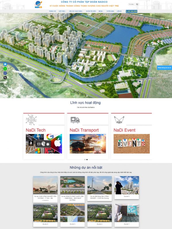 Thiết kế website công ty tại Nam Định