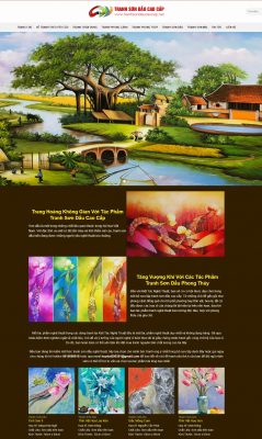 Thiết kế website tranh sơn dầu tại Nam Định