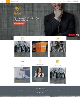 thiết kế website dịch vụ giặt là tại Nam Định
