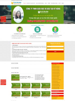 Thiết kế website gia sư tại Nam Định