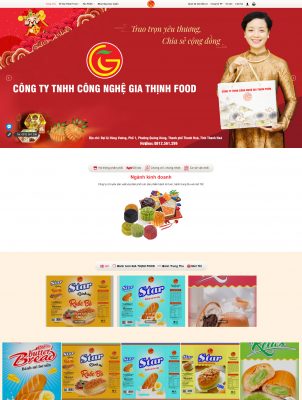 Thiết kế website bánh ngọt tại Nam Định