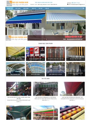 Thiết kế website mái che tại Nam Định