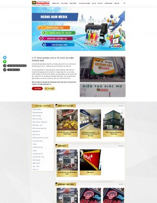 Thiết kế website tổ chức sự kiện tại Nam Định