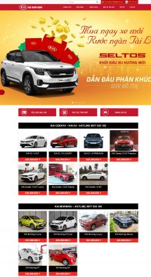 thiết kế website ô tô Kia Nam Định