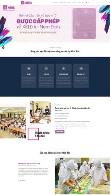 Thiết kế website xuất khẩu lao động tại Nam Định