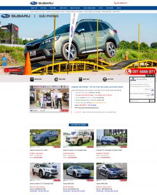 thiết kế website ô tô Subaru tại Nam Định